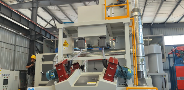 三明板材除锈强化，通过式抛丸机应用案例